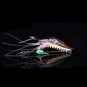5-Color Glow-in-the-Dark Soft Shrimp Lure Set