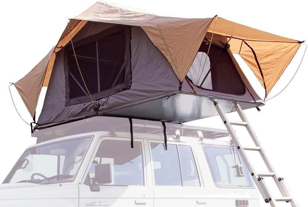 Roof tent: Ultra-thin and low-profile design, lightweight and portable.