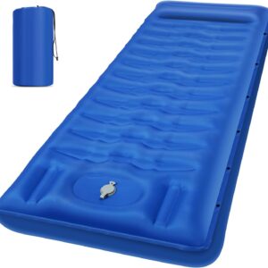 Ultralight Thick Inflatable Camping Sleeping Mat with Built-in Air Pump