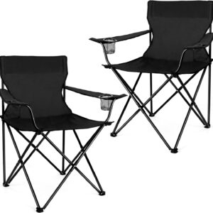 Portable Camping Chair, Adult Outdoor Lawn Folding Chair