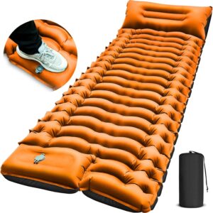 Camping Sleeping Mat, Ultralight Camping Mat with Pillow