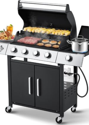 4-Burner Propane Stainless Steel Grill