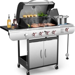 4-Burner Gas Grill with Griddle