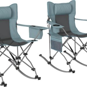 Adult folding rocking chair, portable outdoor rocking chair