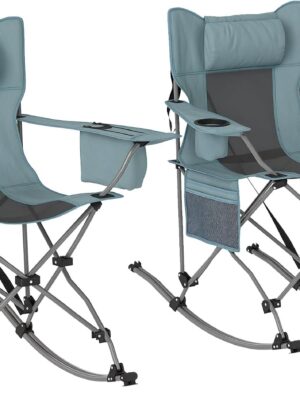 Adult folding rocking chair, portable outdoor rocking chair