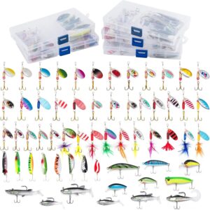 60-Piece Fishing Lure Set