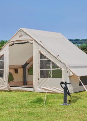 Inflatable Tent with Pump, 4-6 Person Quick Setup Luxury Camping Tent