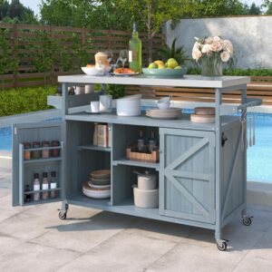 50-Inch Stainless Steel BBQ Cart